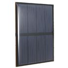 5V 0.5W Epoxy Mini Solar Panels Black Color PET/ETFE Material Mono Solar Cell